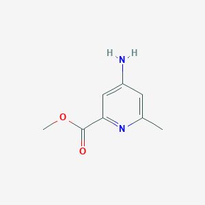 molecular formula C8H10N2O2 B13908851 Methyl 4-amino-6-methylpicolinate 