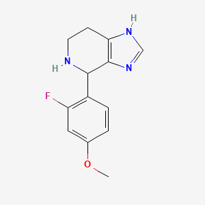 molecular formula C13H14FN3O B1390887 4-(2-氟-4-甲氧基苯基)-4,5,6,7-四氢-3H-咪唑并[4,5-c]吡啶 CAS No. 1010882-44-6