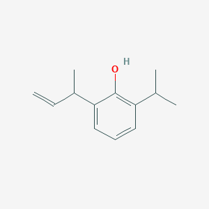 molecular formula C13H18O B13908884 2-(But-3-en-2-yl)-6-isopropylphenol 