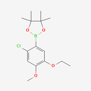 2-(2-Chloro-5-ethoxy-4-methoxyphenyl)-4,4,5,5-tetramethyl-1,3,2-dioxaborolane