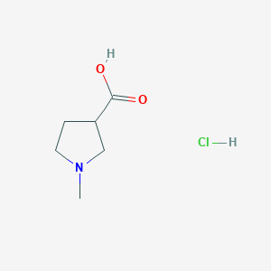 molecular formula C6H12ClNO2 B1390889 1-甲基吡咯烷-3-羧酸盐酸盐 CAS No. 50585-87-0