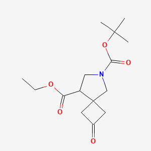 O6-tert-butyl O8-ethyl 2-oxo-6-azaspiro[3.4]octane-6,8-dicarboxylate