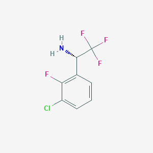 (1S)-1-(3-Chloro-2-fluorophenyl)-2,2,2-trifluoroethanamine