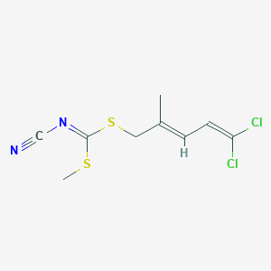 [5,5-Dichloro-2-methylpenta-2,4-dienyl] methyl cyanocarbonimidodithioate