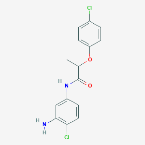 molecular formula C15H14Cl2N2O2 B1390892 N-(3-氨基-4-氯苯基)-2-(4-氯苯氧基)-丙酰胺 CAS No. 1020054-85-6