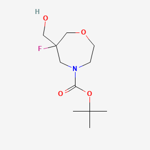 Tert-butyl 6-fluoro-6-(hydroxymethyl)-1,4-oxazepane-4-carboxylate