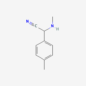 molecular formula C10H12N2 B1390894 2-(Methylamino)-2-(p-tolyl)acetonitrile CAS No. 929545-89-1