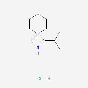 molecular formula C11H22ClN B13908950 3-Isopropyl-2-azaspiro[3.5]nonane;hydrochloride 