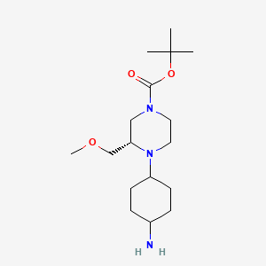 tert-butyl (3S)-cis-4-(4-aminocyclohexyl)-3-(methoxymethyl)piperazine-1-carboxylate