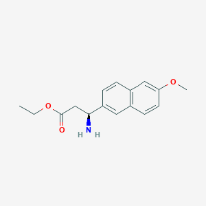 ethyl (3S)-3-amino-3-(6-methoxynaphthalen-2-yl)propanoate