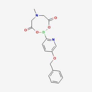 molecular formula C17H17BN2O5 B13908963 2-(5-(Benzyloxy)pyridin-2-yl)-6-methyl-1,3,6,2-dioxazaborocane-4,8-dione 