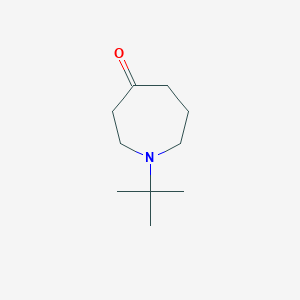 molecular formula C10H19NO B13908983 1-Tert-butylazepan-4-one 