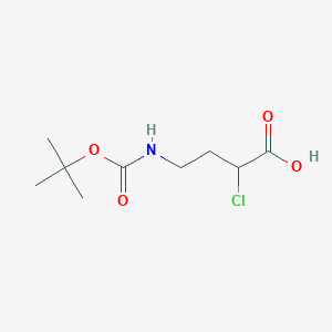 4-((Tert-butoxycarbonyl)amino)-2-chlorobutanoic acid