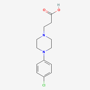 molecular formula C13H17ClN2O2 B1390900 3-[4-(4-Chlorophenyl)piperazin-1-yl]propanoic acid CAS No. 732298-42-9