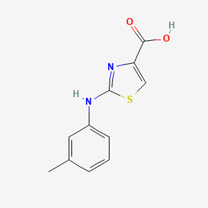 molecular formula C11H10N2O2S B1390901 2-间甲苯基氨基噻唑-4-羧酸 CAS No. 165682-77-9