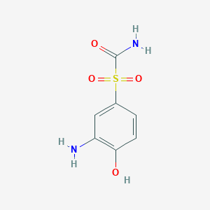 molecular formula C7H8N2O4S B13909015 (3-Amino-4-hydroxyphenyl)sulfonylformamide 