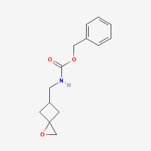 molecular formula C14H17NO3 B13909033 Benzyl rel-(3S,5S)-N-(1-oxaspiro[2.3]hexan-5-ylmethyl)carbamate 