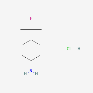 trans-4-(1-Fluoro-1-methyl-ethyl)cyclohexanamine;hydrochloride