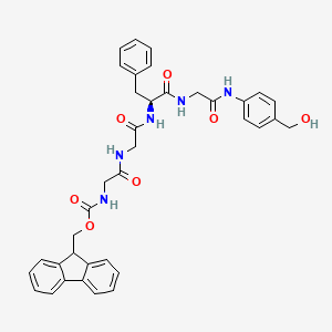 molecular formula C37H37N5O7 B13909047 Fmoc-Gly-Gly-Phe-Gly-PAB-OH 