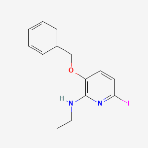 molecular formula C14H15IN2O B13909074 3-(benzyloxy)-N-ethyl-6-iodopyridin-2-amine 