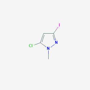 molecular formula C4H4ClIN2 B13909081 5-Chloro-3-iodo-1-methyl-1H-pyrazole 