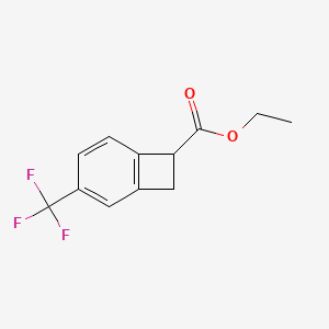 Ethyl 3-(trifluoromethyl)bicyclo[4.2.0]octa-1,3,5-triene-7-carboxylate