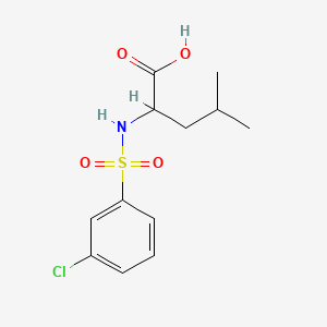 molecular formula C12H16ClNO4S B1390912 ((3-Chlorophenyl)sulfonyl)leucine CAS No. 1132787-68-8