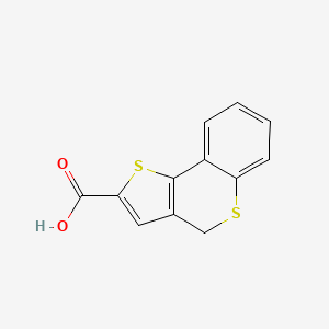 molecular formula C12H8O2S2 B1390915 4H-thieno[3,2-c]thiochromene-2-carboxylic acid CAS No. 26268-05-3
