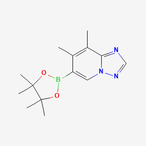 7,8-Dimethyl-6-(4,4,5,5-tetramethyl-1,3,2-dioxaborolan-2-yl)-[1,2,4]triazolo[1,5-a]pyridine