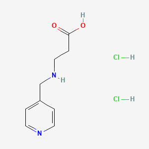 molecular formula C9H14Cl2N2O2 B1390916 3-[(Pyridin-4-ylmethyl)amino]propanoic acid dihydrochloride CAS No. 1171101-21-5