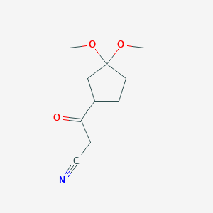 3-(3,3-Dimethoxycyclopentyl)-3-oxopropanenitrile