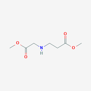 molecular formula C7H13NO4 B1390917 Methyl 3-[(2-methoxy-2-oxo-ethyl)amino]propanoate CAS No. 105240-68-4