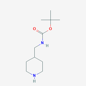 molecular formula C11H22N2O2 B139092 叔丁基（哌啶-4-基甲基）氨基甲酸酯 CAS No. 135632-53-0