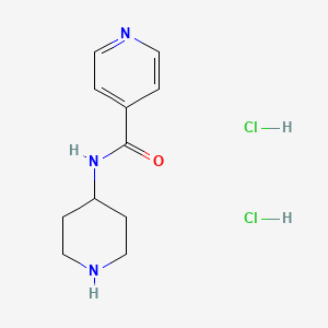 molecular formula C11H17Cl2N3O B1390920 N-(Piperidin-4-yl)isonicotinamide dihydrochloride CAS No. 1170100-33-0