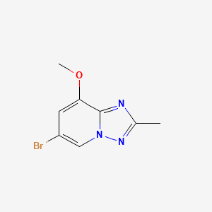 molecular formula C8H8BrN3O B13909209 6-Bromo-8-methoxy-2-methyl-[1,2,4]triazolo[1,5-a]pyridine 