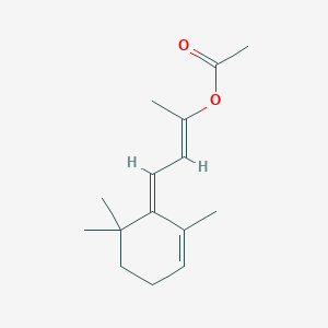 [(E,4Z)-4-(2,6,6-trimethylcyclohex-2-en-1-ylidene)but-2-en-2-yl] acetate