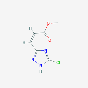 methyl (Z)-3-(5-chloro-1H-1,2,4-triazol-3-yl)prop-2-enoate