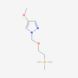 molecular formula C10H20N2O2Si B13909228 4-Methoxy-1-[[2-(trimethylsilyl)ethoxy]methyl]-1H-pyrazole 