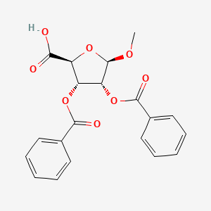 (2S,3S,4R,5R)-3,4-Bis(benzoyloxy)-5-methoxytetrahydrofuran-2-carboxylic Acid