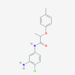 molecular formula C16H17ClN2O2 B1390925 N-(3-Amino-4-chlorophenyl)-2-(4-methylphenoxy)-propanamide CAS No. 1020054-60-7