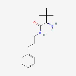 (2S)-2-amino-3,3-dimethyl-N-(3-phenylpropyl)butanamide