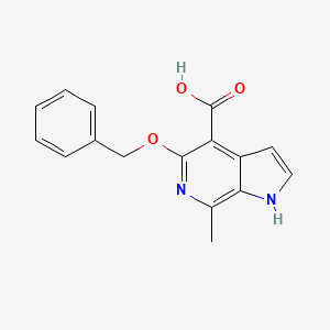 5-benzyloxy-7-methyl-1H-pyrrolo[2,3-c]pyridine-4-carboxylic acid