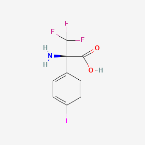 (2R)-2-amino-3,3,3-trifluoro-2-(4-iodophenyl)propanoic acid