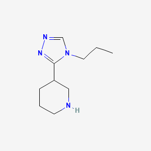 3-(4-Propyl-1,2,4-triazol-3-yl)piperidine