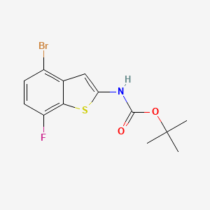 Tert-butyl N-(4-bromo-7-fluoro-benzothiophen-2-YL)carbamate