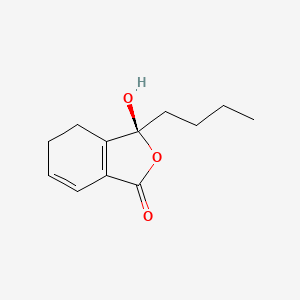 molecular formula C12H16O3 B13909345 (3S)-3-butyl-3-hydroxy-4,5-dihydro-2-benzofuran-1-one 