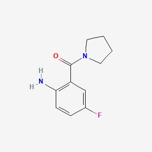 molecular formula C11H13FN2O B1390937 (2-氨基-5-氟苯基)(吡咯啉-1-基)甲酮 CAS No. 1094290-32-0