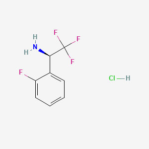 (R)-2,2,2-trifluoro-1-(2-fluorophenyl)ethan-1-amine hydrochloride