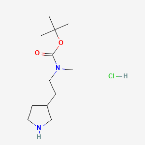 tert-butyl N-methyl-N-(2-pyrrolidin-3-ylethyl)carbamate;hydrochloride