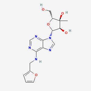 (2R,3S,4R,5R)-5-[6-(furan-2-ylmethylamino)purin-9-yl]-2-(hydroxymethyl)-3-methyloxolane-3,4-diol